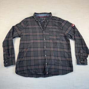 Canada Weathergear Plaid Flannel Button Down Shirt Size XL